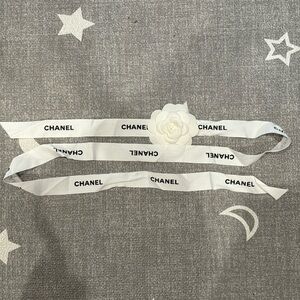 Chanel accessories 1 Camelia flower + 1 ribbon 49”